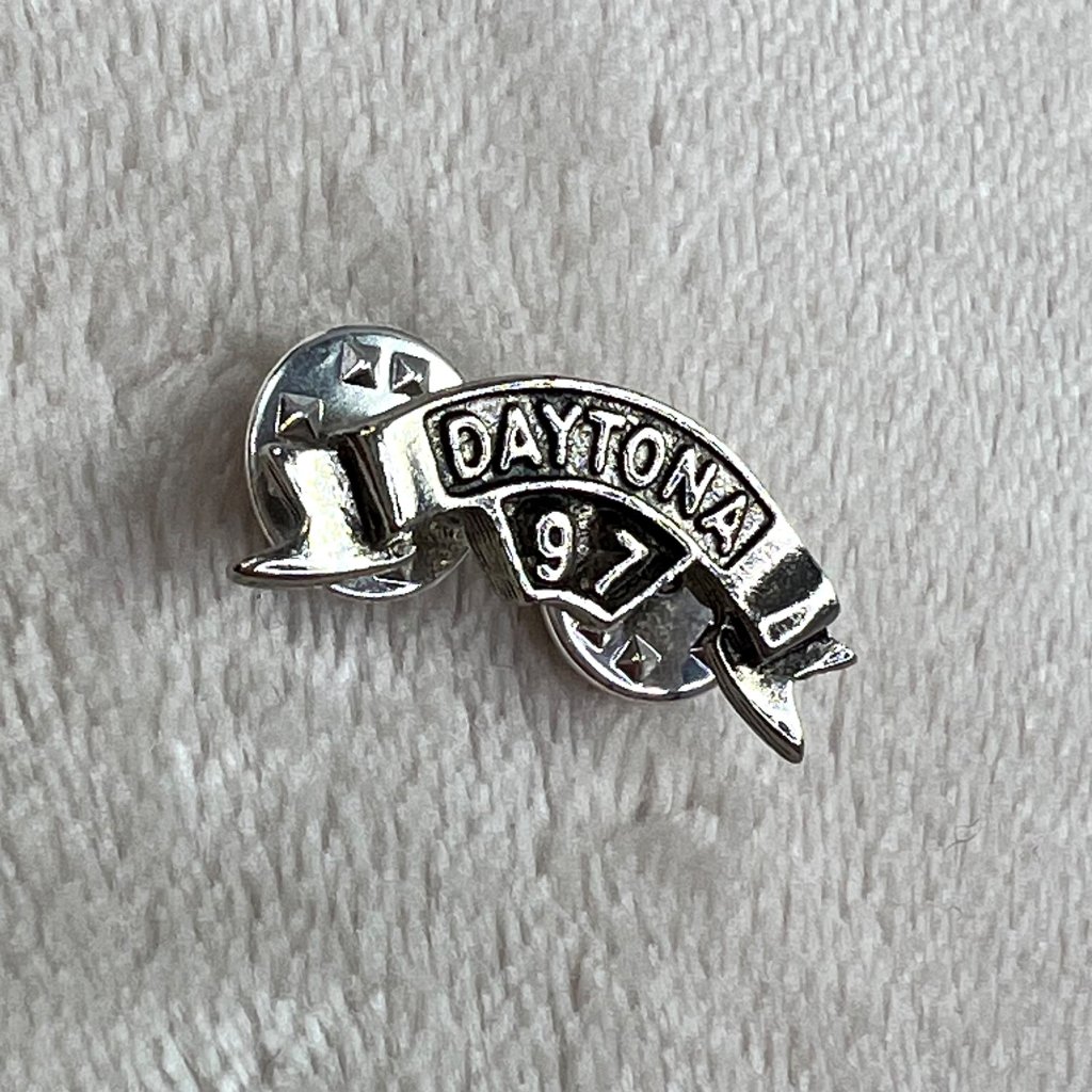 Daytona Bike Week Pin Silver Tone Metal 1997 Motorcycle Rally